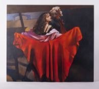 Robert Lenkiewicz (1941-2002) a canvas print The Dance, 83cm x 96cm