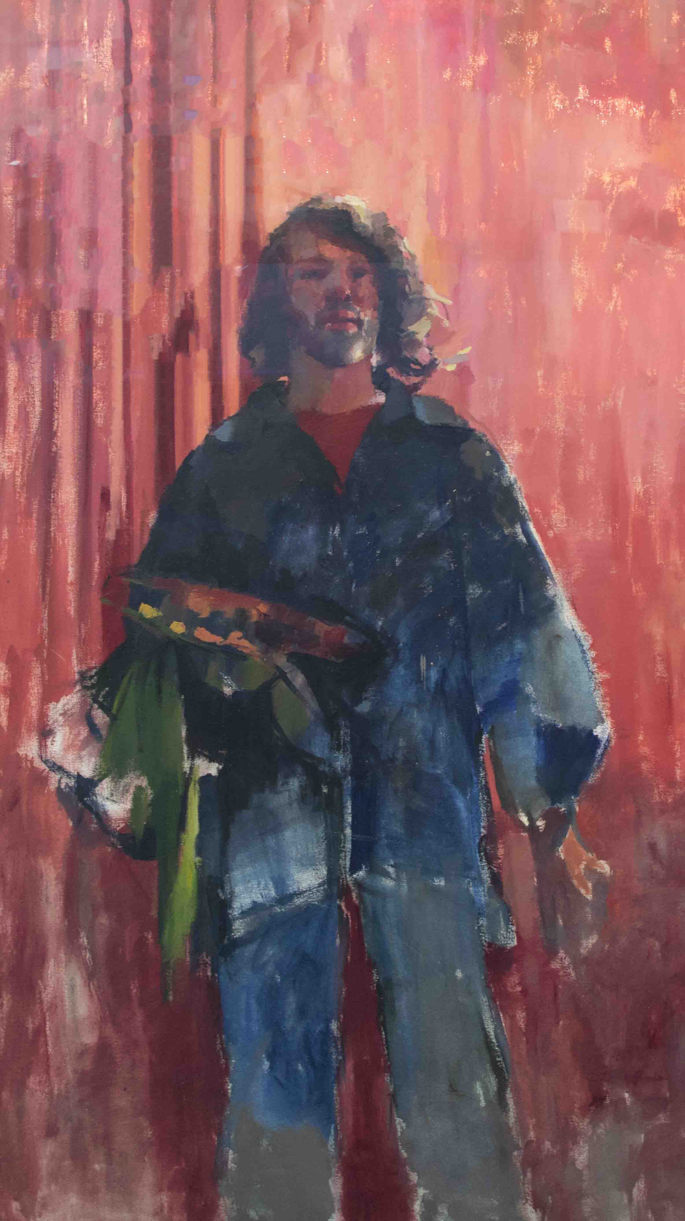 Robert Lenkiewicz (1941-2002) oil on canvas 'Self Portrait Whilst Dead At Port Eliot 1980', signed - Image 3 of 5