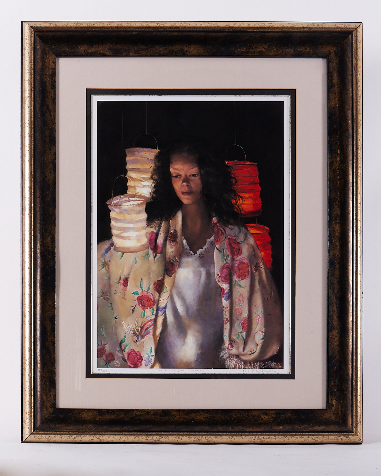 Robert Lenkiewicz (1941-2002) 'Anna Paper Lanterns' signed limited edition print