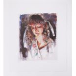 Robert Lenkiewicz (1941-2002) 'Study of Mary' signed limited edition print P/P 35/35, 41cm x 34cm,