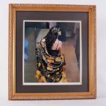 Robert Lenkiewicz (1941-2002) 'Karen Bronze Shawl' signed limited edition print 458/500,