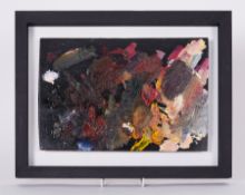 Robert Lenkiewicz (1941-2002) Artist Palette, Cleaned and restored, 30cm x 20cm, framed, with