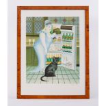 Beryl Cook (1926-2008) 'Percy At The Fridge' signed limited edition print 17/300, 54cm x