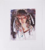 Robert Lenkiewicz (1941-2002) 'Study of Mary' signed limited edition print P/P 34/35, 41cm x 34cm,