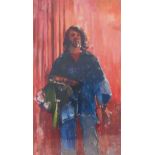 Robert Lenkiewicz (1941-2002) oil on canvas 'Self Portrait Whilst Dead At Port Eliot 1980', signed