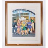 Beryl Cook 'Hen Night (at the Dolphin)' signed edition print, Published by Alexander Gallery,