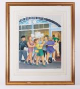 Beryl Cook 'Hen Night (at the Dolphin)' signed edition print, Published by Alexander Gallery,