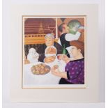 Beryl Cook (1926-2008) 'Dining in Paris' signed limited edition lithograph print 532/650, 45.5cm x