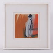 Mary Stork (1938-2007) mixed media, 'Aspire', signed, 23 x 23cm, framed and glazed.
