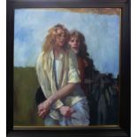 Robert Lenkiewicz (1941-2002) oil on canvas ‘Robert and Mary’ Project 18 The painter with Women, St.