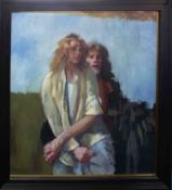 Robert Lenkiewicz (1941-2002) oil on canvas ‘Robert and Mary’ Project 18 The painter with Women, St.