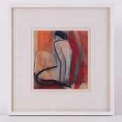 Mary Stork (1938-2007) mixed media, 'Fulfil 1995', signed, 23 x 23cm, framed and glazed.