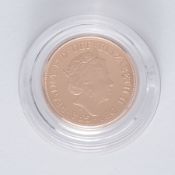 Royal Mint gold proof sovereign 2021, obverse designer Jody Clark, number 0218 from edition of 9,