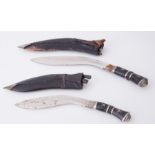 A pair of Kukri knives.