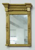 A 19th century gilt framed Pier mirror, 72cm x 45cm.