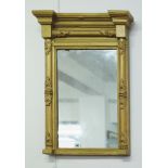 A 19th century gilt framed Pier mirror, 72cm x 45cm.