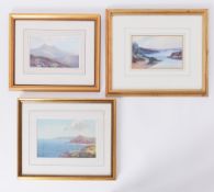 A collection of five H.W. Hicks (early 20th century) signed watercolours including 'Salcombe' and '