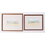 Fran Slade, two original pastel drawings both signed, largest 19cm x 29cm, framed and glazed (2).