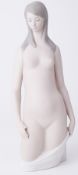 Lladro Nude figure of lady, height 32cm.