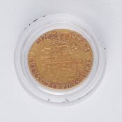 George III gold quarter Guinea 1762, issued by London Mint (the only quarter guinea issued by this