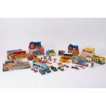 A mixed collection of toys and models including Chad Valley Fordson tractor, Unda Wunda diving