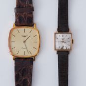 Two vintage Longines wristwatches, the larger of the two stamped on the backplate 20544092, (2).