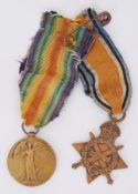 A pair of Great War medals awarded to PLY.15263.L.OPL.P.R.NURSE.R.M.L.I. (one marked PLY.15263.