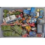 A mixed collection of worn diecast including Tonka, Yesteryear, Lesley etc.