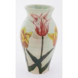 A Dennis China 'Tulip' design baluster vase, No.1, with a letter signed by Sally Tuffin.
