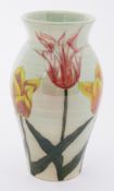 A Dennis China 'Tulip' design baluster vase, No.1, with a letter signed by Sally Tuffin.