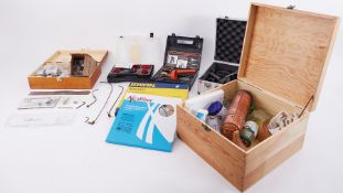 Selection of model making tools to include Lathe tools, cutting tools, chisels etc.