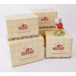 Five boxed Royal Doulton Rupert Figurines including Rupert Rides Home, Bingos Huge Firework, Ping