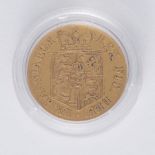 George III 1817 half sovereign (first modern British half gold sovereign) in London Mint