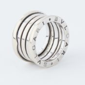 Bvlgari, an 18ct white gold Bvlgari B.zero1 ring, stamped 750, Made In Italy, 10.7gm, size J 1/2,