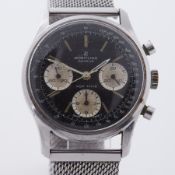 Breitling, a vintage Breitling Geneve Top Time wristwatch, manual movement, (810), black baton