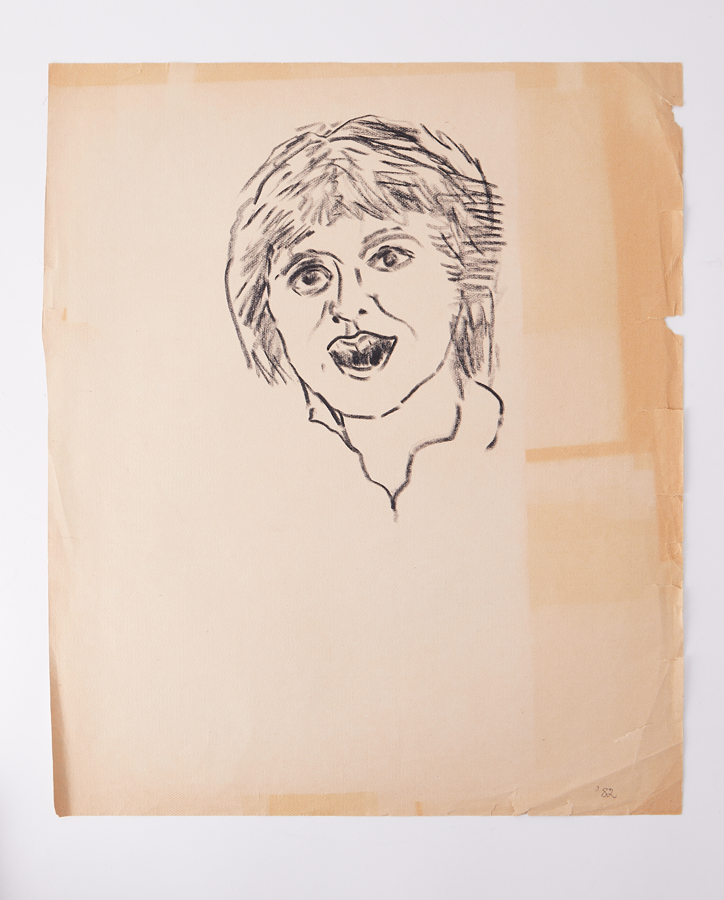 Victoria Wood a collection of preparatory sketches in charcoal and also watercolour, circa 1982 ( - Image 5 of 6