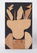 Wood collage - untitled 'Wood Collage Head ' 2006, wood collage, 45cm x 30cm?