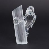 Swarovski Crystal Glass, Annual Edition 1988 'Sharing - The Woodpeckers', boxed.