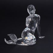 Swarovski Crystal Glass, 'Mermaid', boxed.