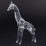 Swarovski Crystal Glass, 'Giraffe Baby', boxed.