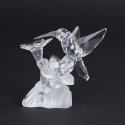 Swarovski Crystal Glass, 'Humming Bird', boxed.
