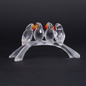 Swarovski Crystal Glass, 'Lovebirds - Baby', boxed.