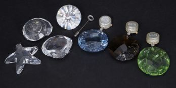 Swarovski Crystal Glass, a small collection of seven pieces including Renewal/Joining gift window