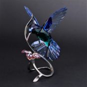Swarovski Crystal Glass, Paradise Birds 'Hummingbird', boxed.