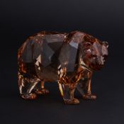 Swarovski Crystal Glass, annual edition 'Arcadia Bear' 2017, boxed.
