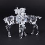 Swarovski Crystal Glass, 'Foals', boxed.