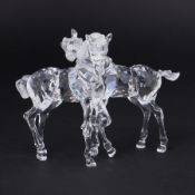 Swarovski Crystal Glass, 'Foals', boxed.