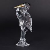 Swarovski Crystal Glass, 'Heron', boxed.