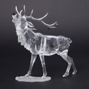 Swarovski Crystal Glass, 'Stag', boxed.