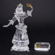 Swarovski Crystal Glass, 'SCS Annual Edition 2000 - Columbine' with plaque, boxed.